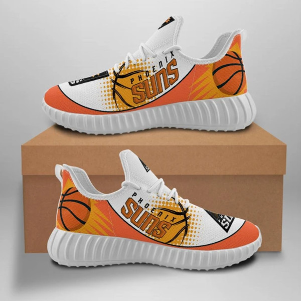 Men's Phoenix Suns Mesh Knit Sneakers/Shoes 002